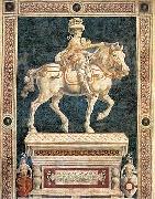 Andrea del Castagno Equestrian Statue of Niccolo da Tolentino oil